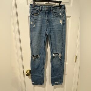 Divided button fly jeans